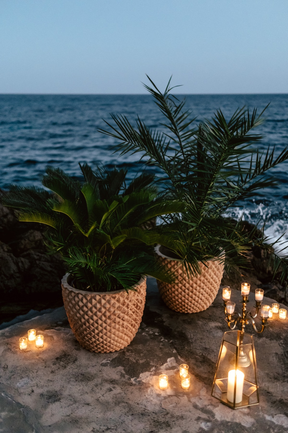 Romantic Mediterranean Sea Elopement Inspiration