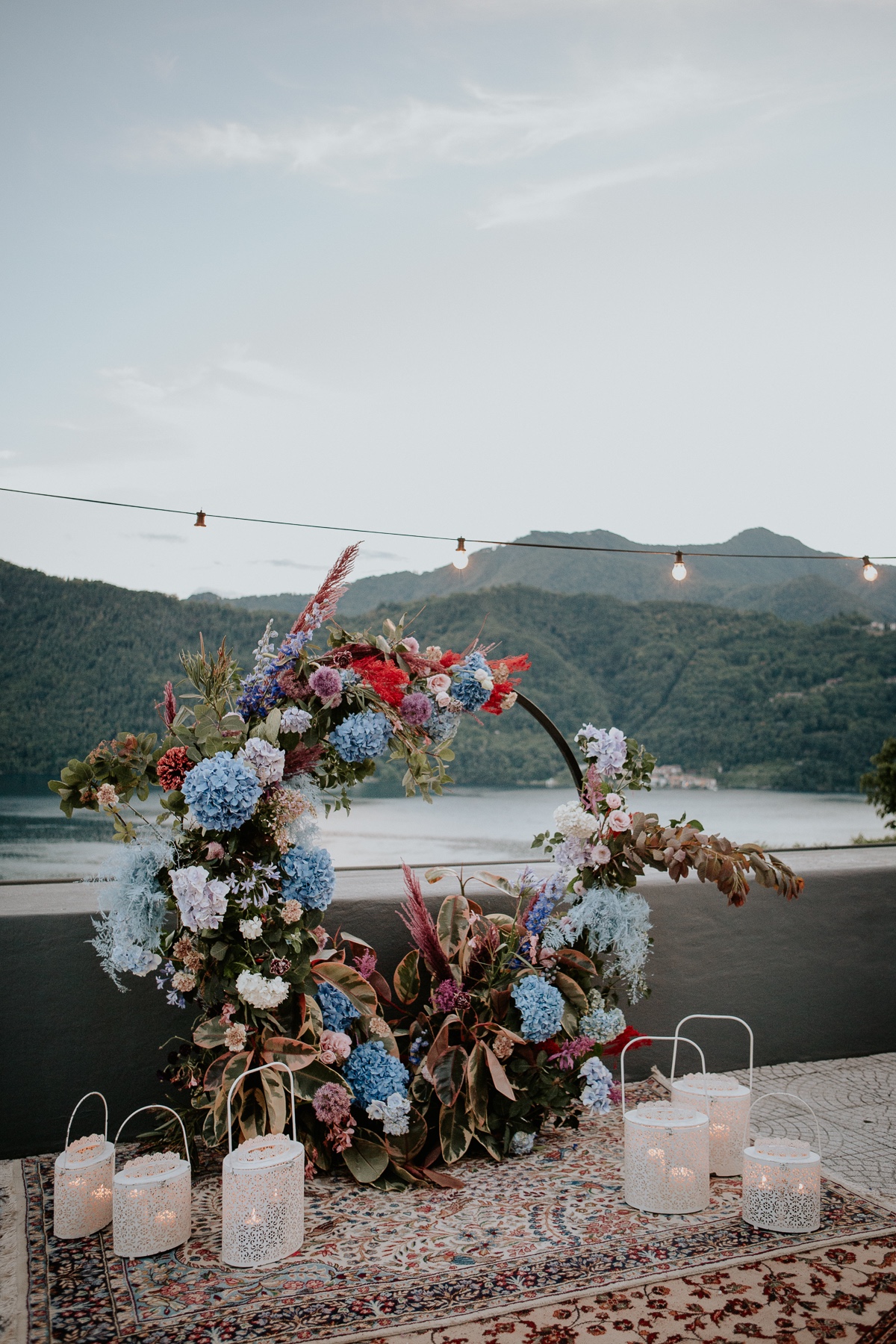 Bold and Romantic Wedding Inspiration with a Twist at Lake Orta