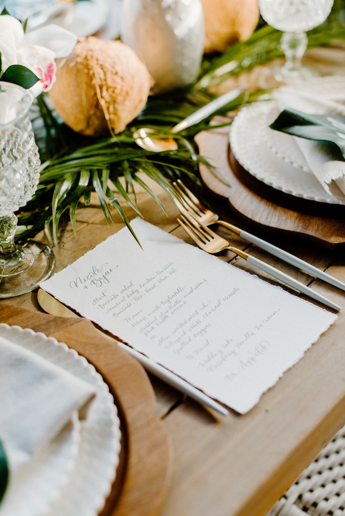 Neutral Coconut & Pineapple Tropical Shoot in Laguna Beach