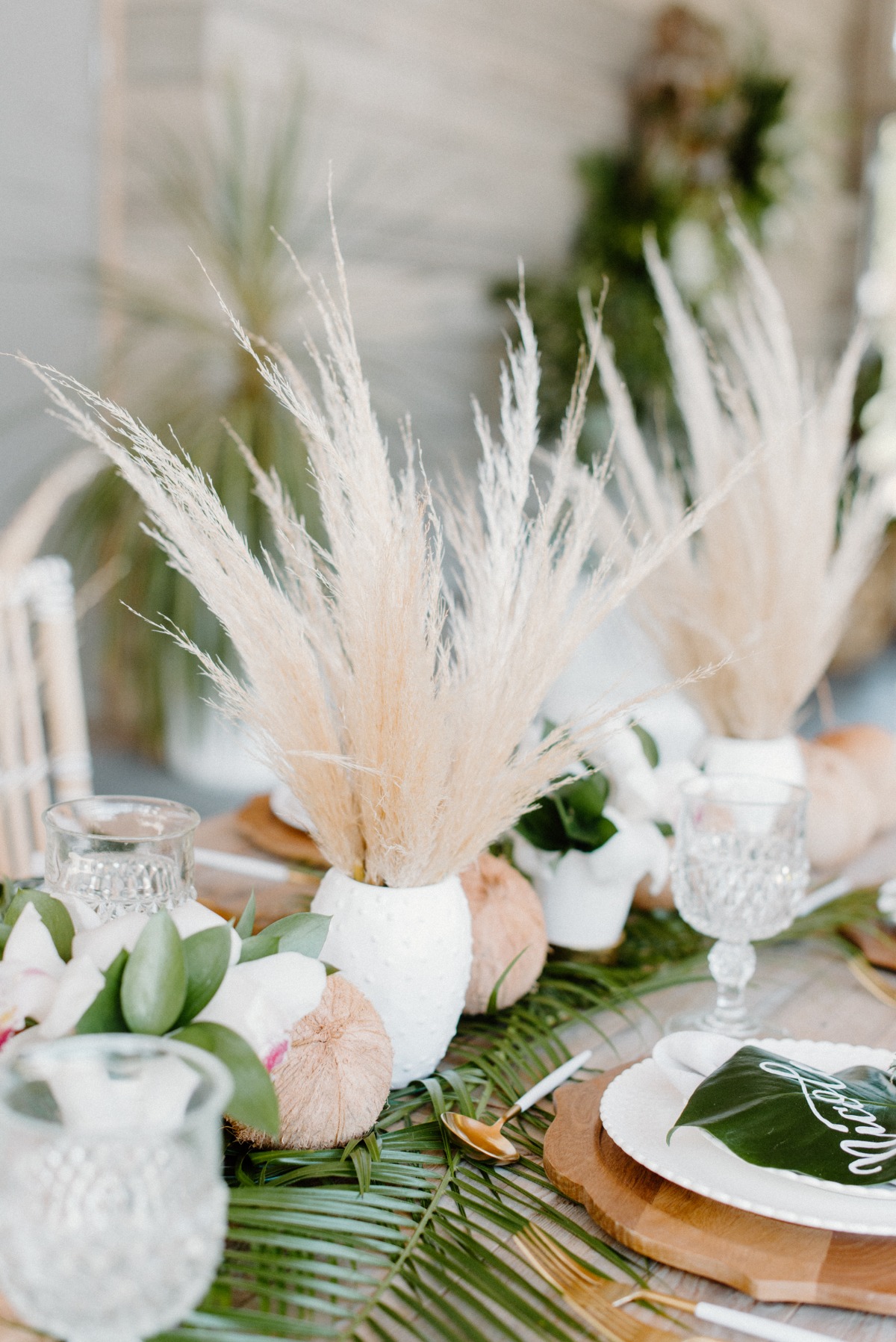 Neutral Coconut & Pineapple Tropical Shoot in Laguna Beach