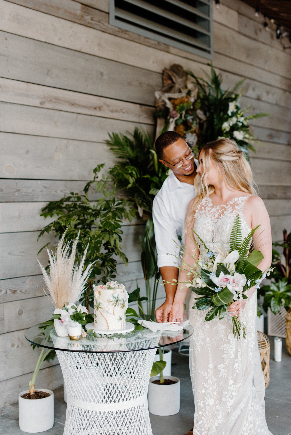 Neutral Coconut & Pineapple Tropical Shoot in Laguna Beach