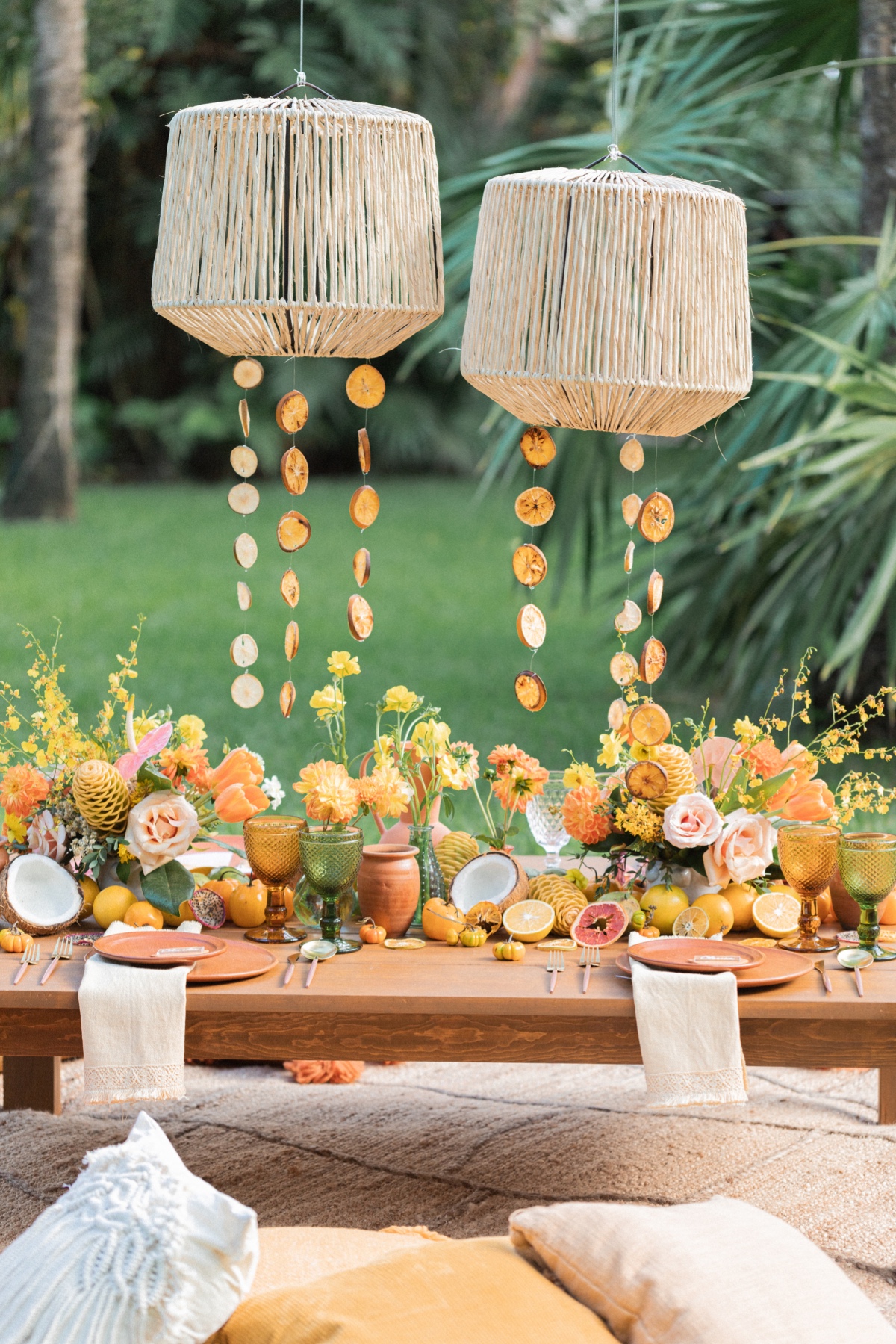 Pink and Orange Citrus Wedding at Hotel Esencia