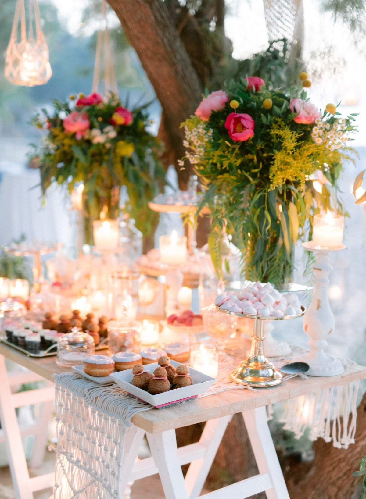 A Coastal Greek Wedding With A Boho Vibe In Pink And Blue