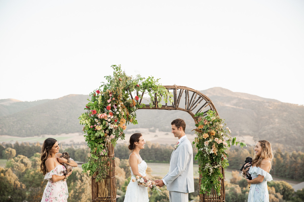 Puppies Galore in This Earthy, Artistic Wedding Inspiration Shoot