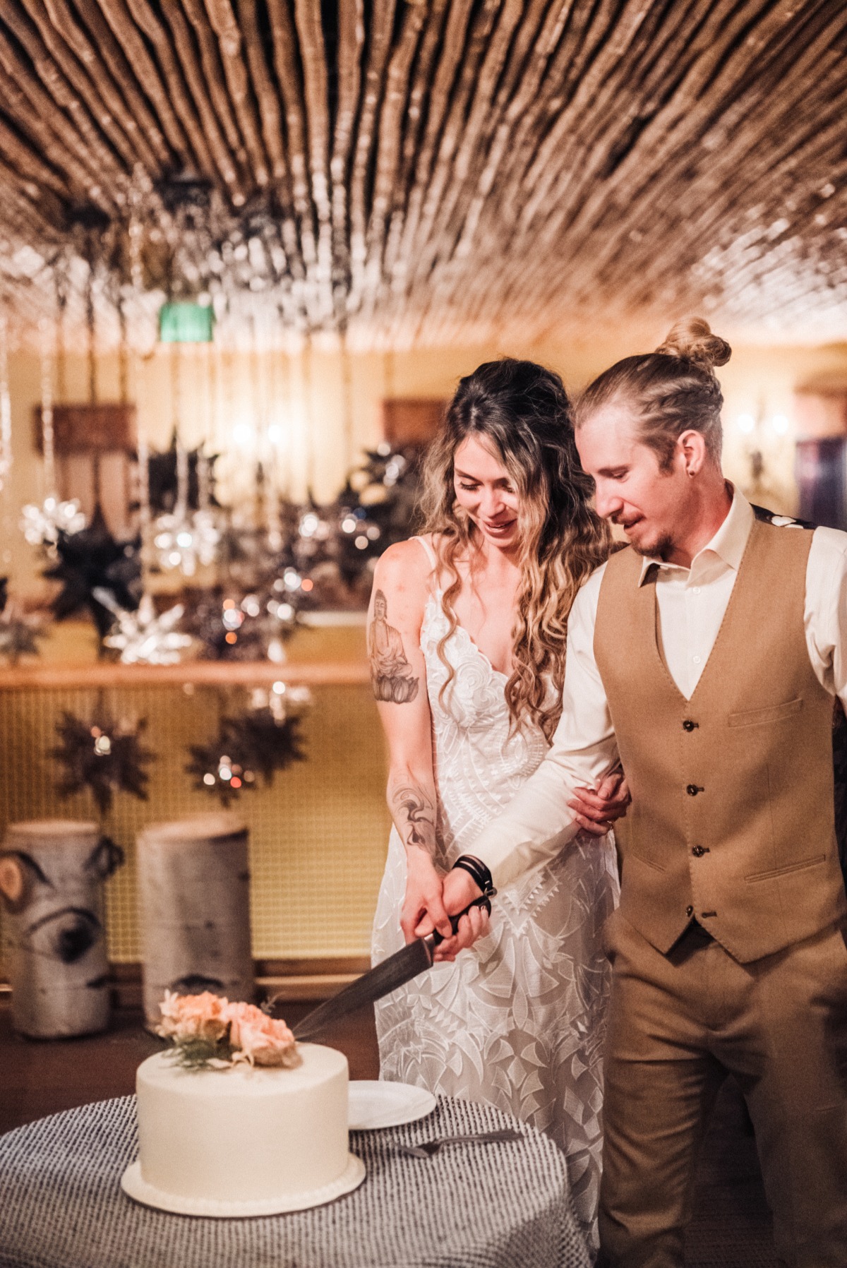 Snowy Desert Styled Shoot Turned Real Micro-Wedding