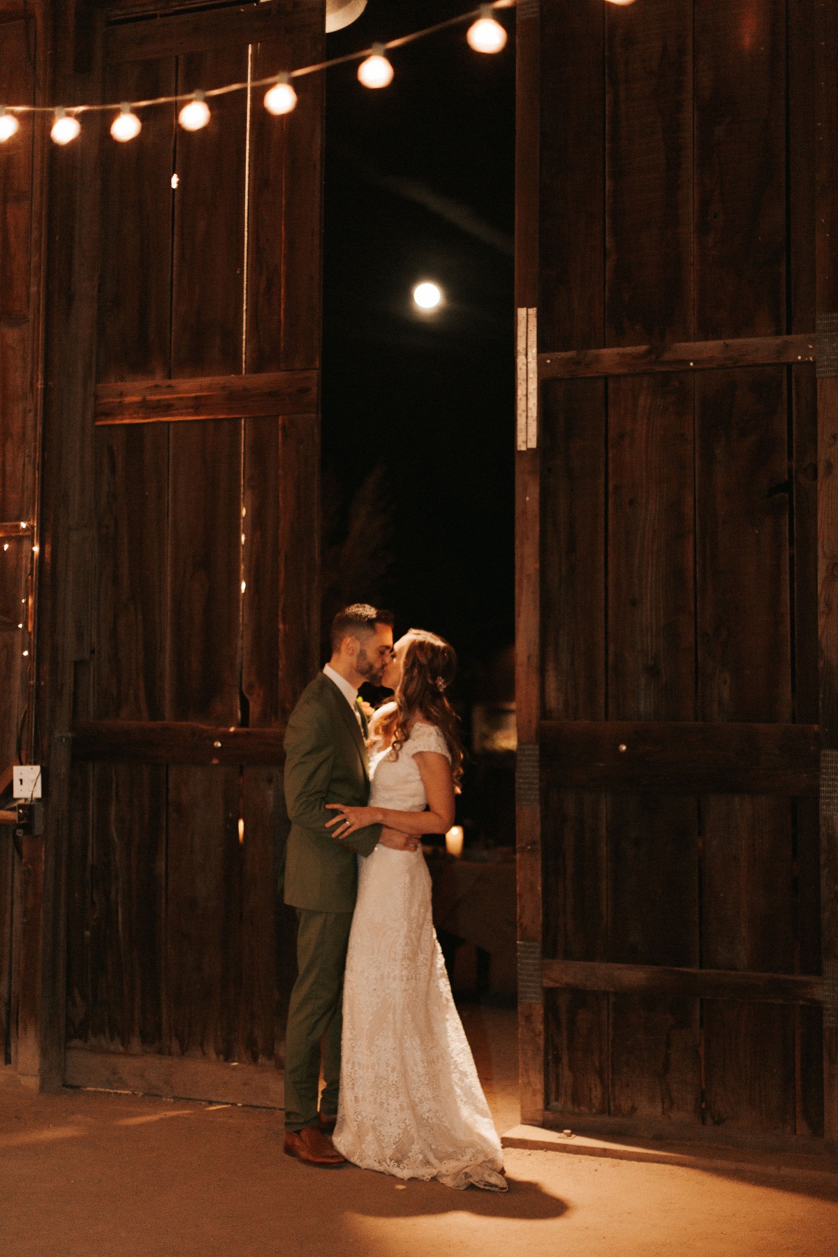 Rustic Barnyard Wedding Under A Full Moon