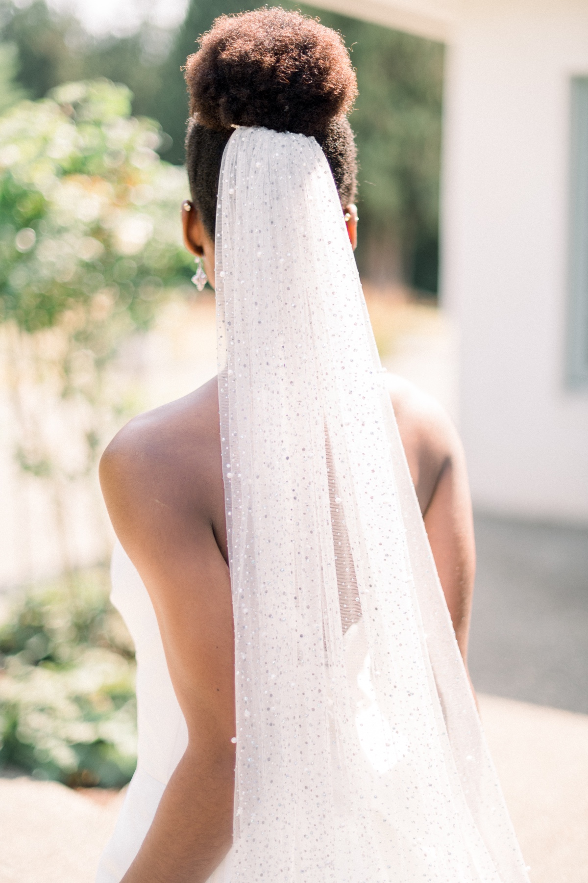 Tessa Kim Pearl Veil with Blusher 27 Inches