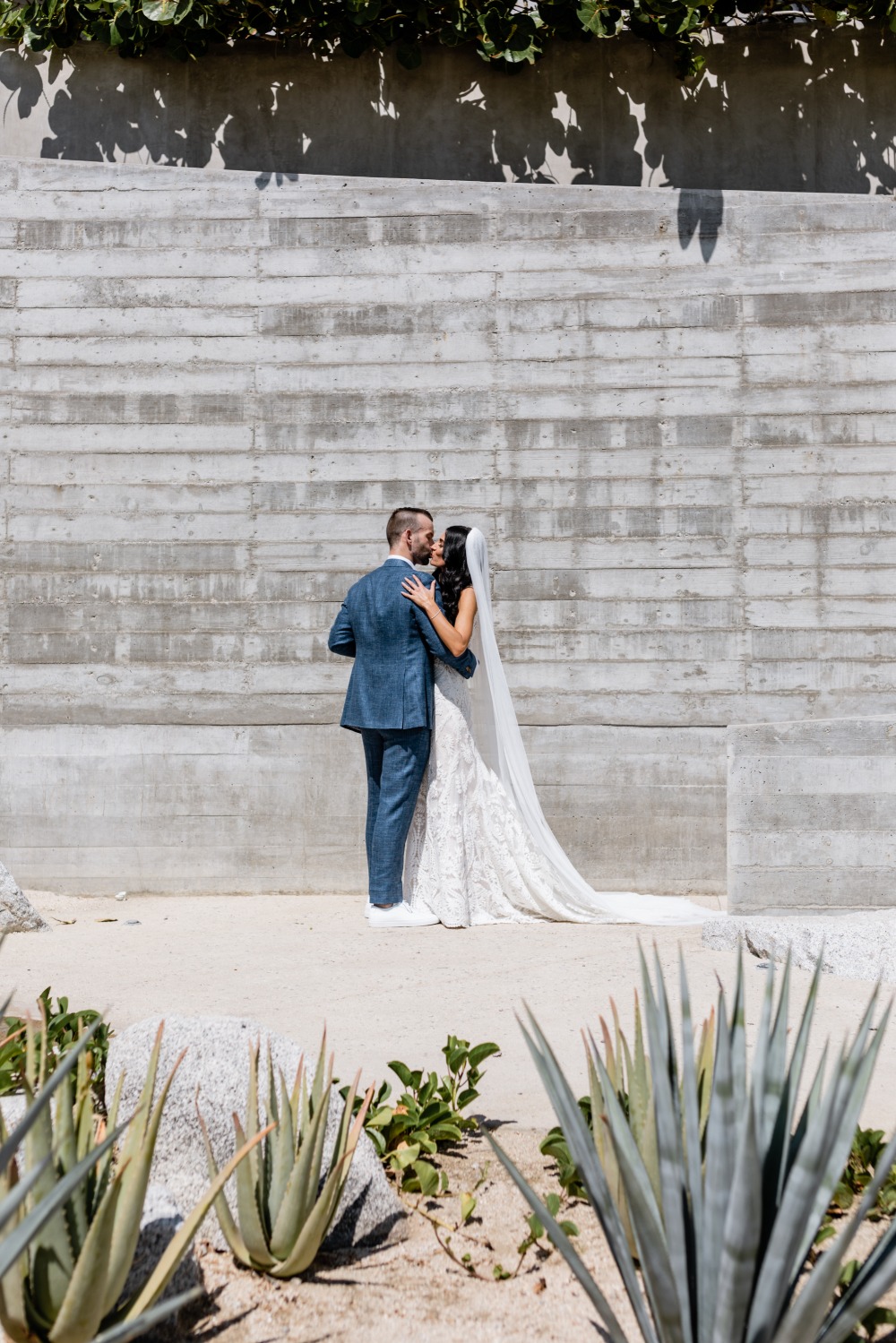 Monochromatic Beach Wedding In Cabo