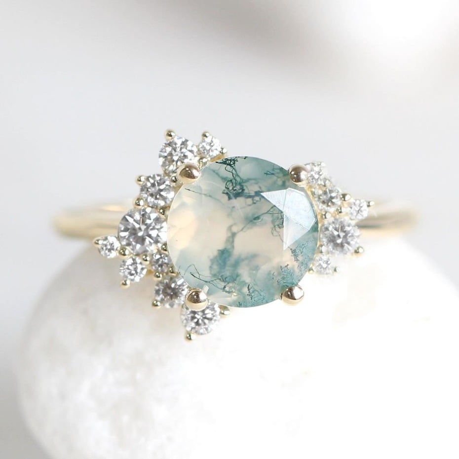 unique earthy engagement rings