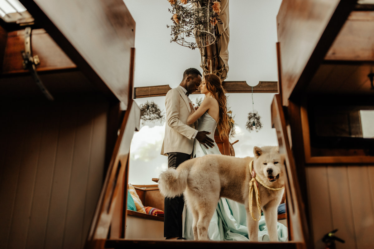 Enchanting Elopement On A Sailing Boat On Lake Garda