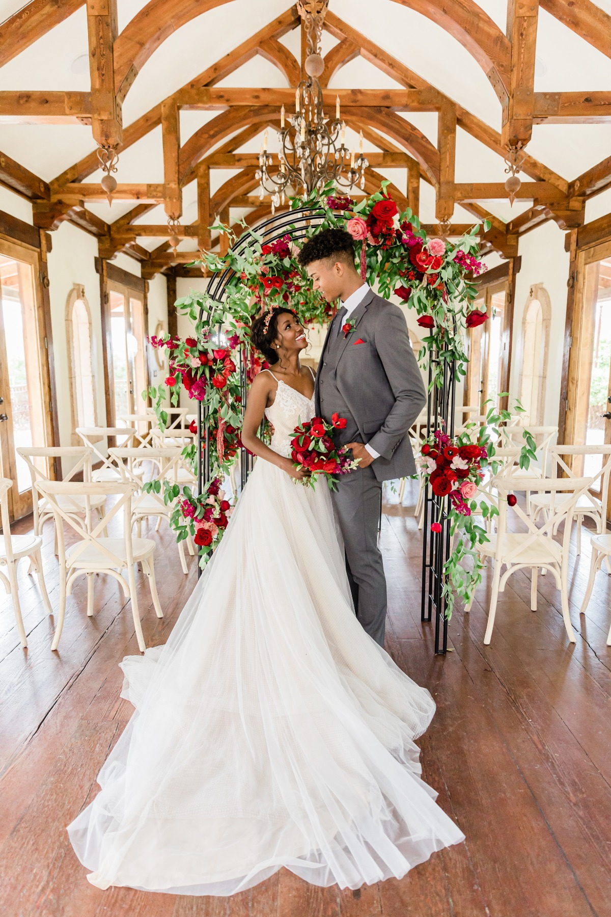 A Rosy Red Wedding Editorial That Stole Our Hearts