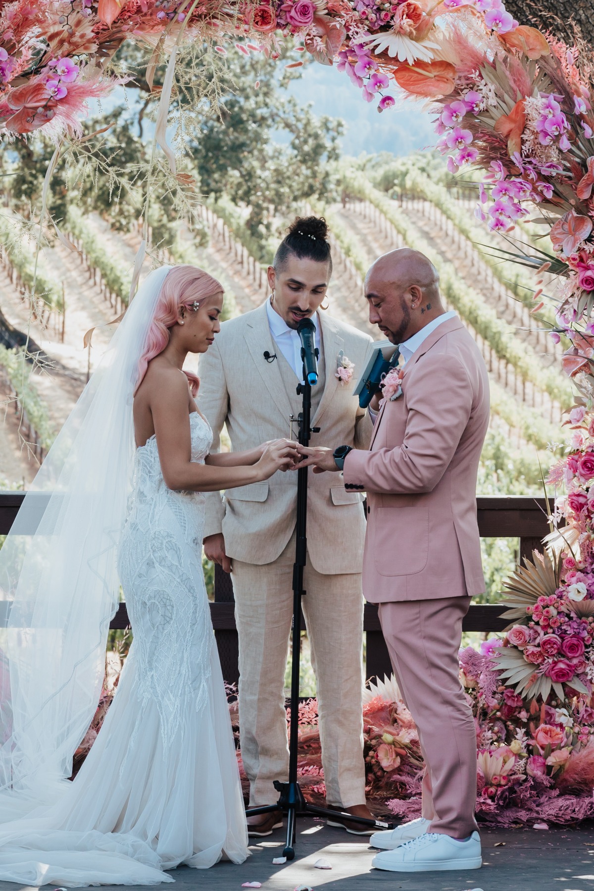 This Pretty In Pink Wedding Shows That Your Hair Can Be The Ultimate Wedding Accessory