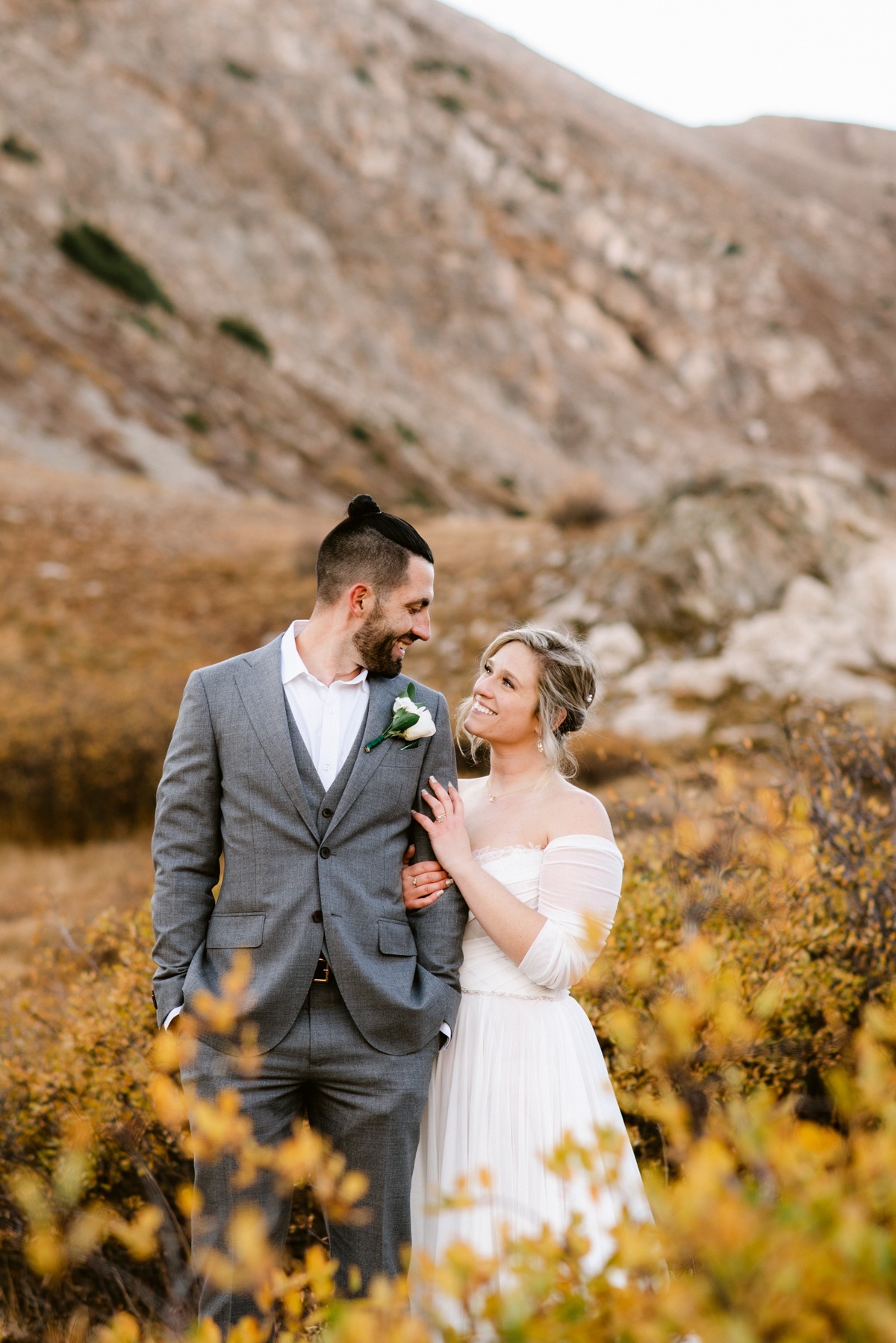 This free-spirited couple got married with their 20 closest friends and family o