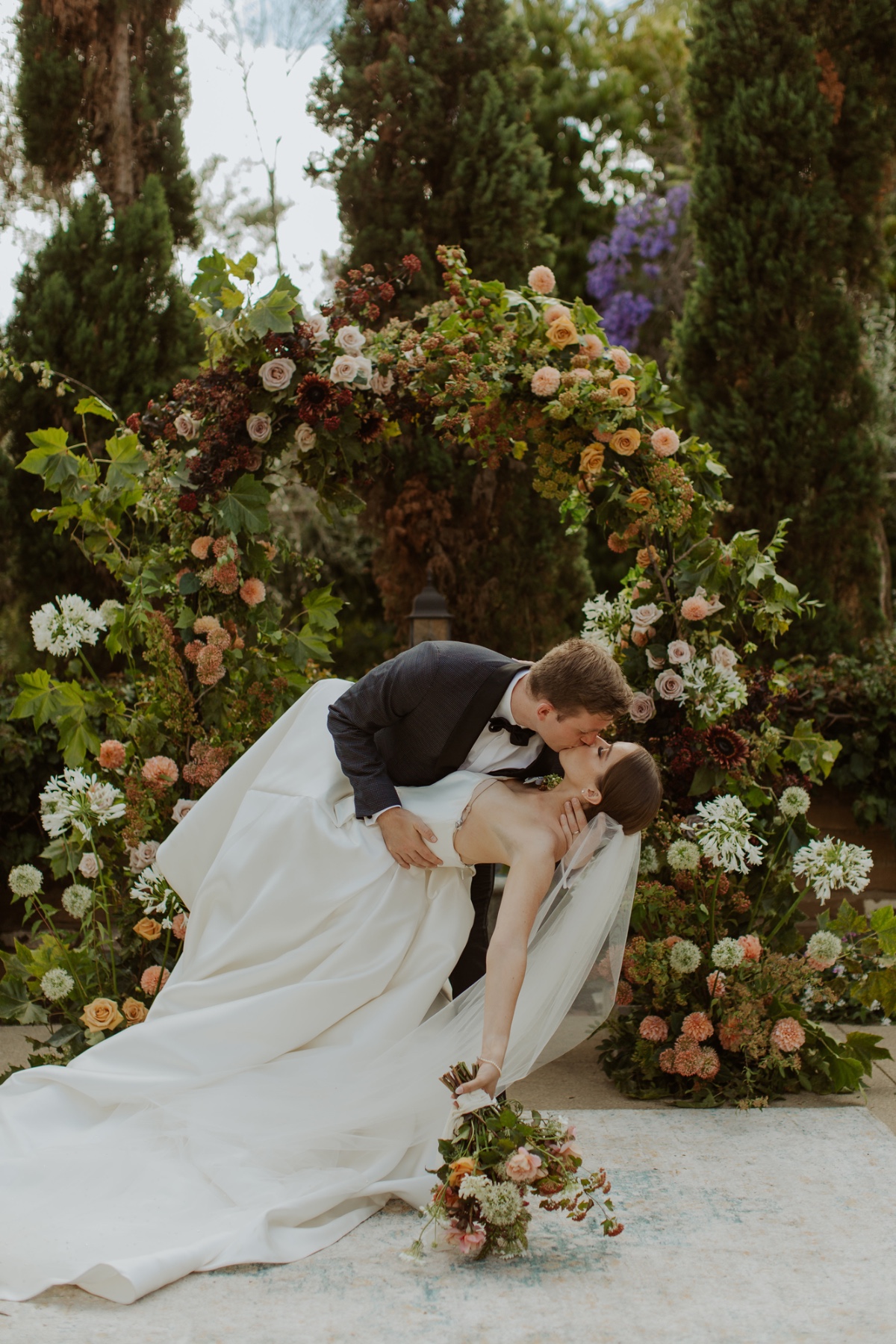 Modern  Pride   Prejudice  inspired Garden Wedding in SoCal