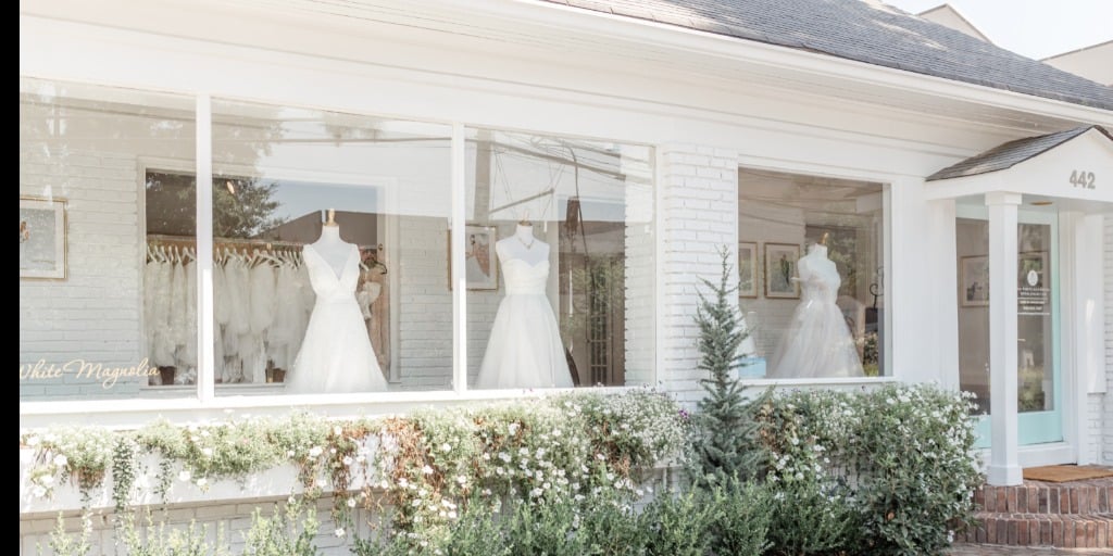 White magnolia outlet bridal shop