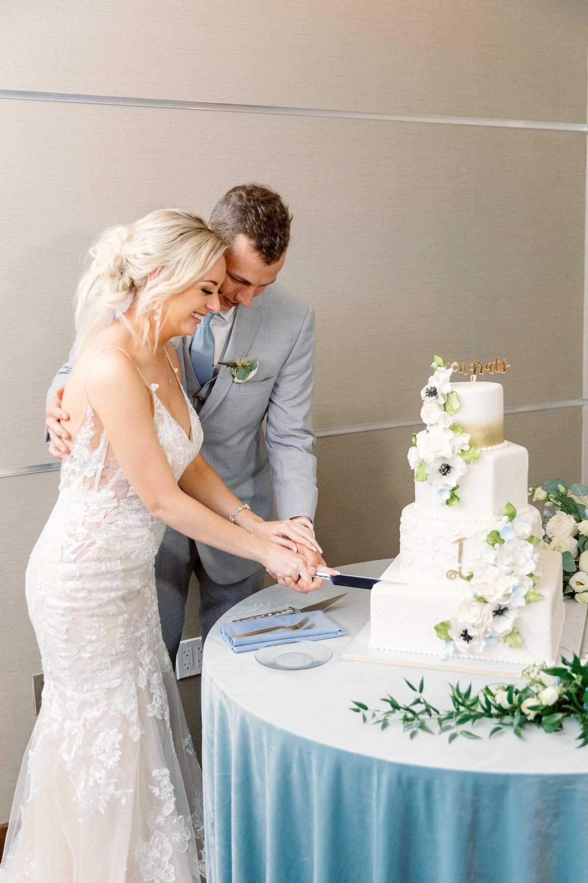 Lovely Pastel Garden Wedding With A Surprise Cake-Cutting Reveal