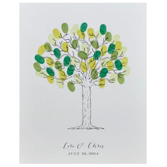 Free Printable Tree Thumbprint Wedding Guestbook Poster Weddingchicks