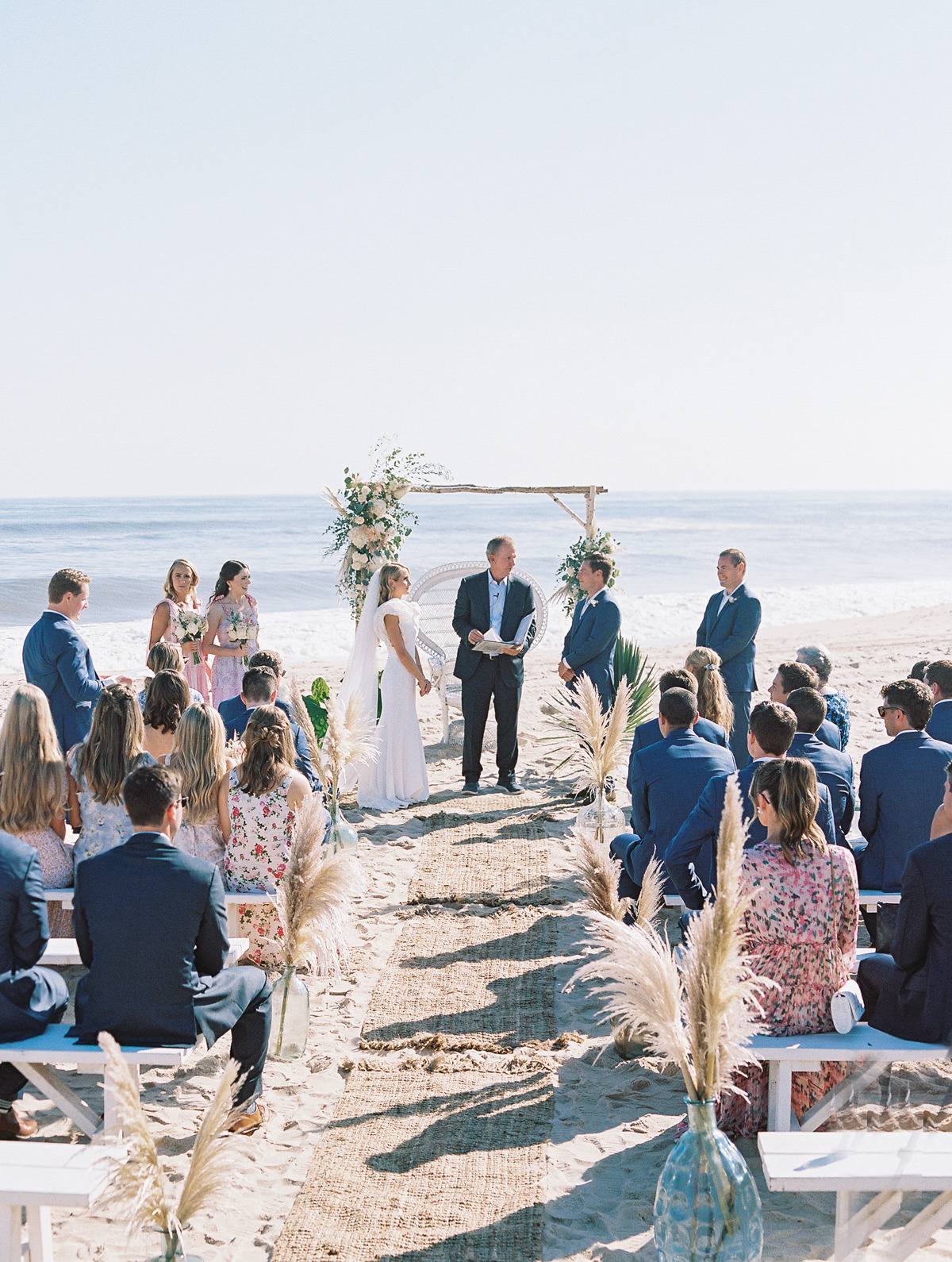 Chic Summer Beach & Backyard Wedding on Montauk