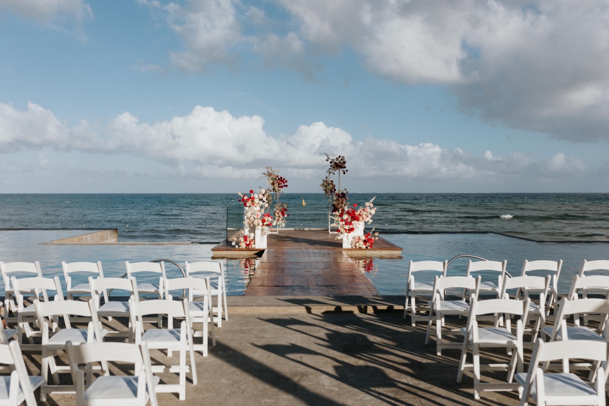 View of ceremony set-up