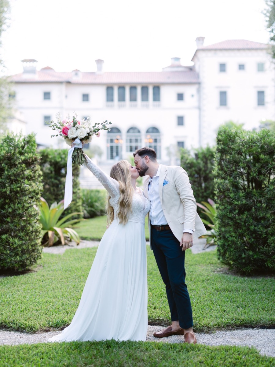 An Intimate and Romantic Sunrise Wedding at Vizcaya Museum and Gardens