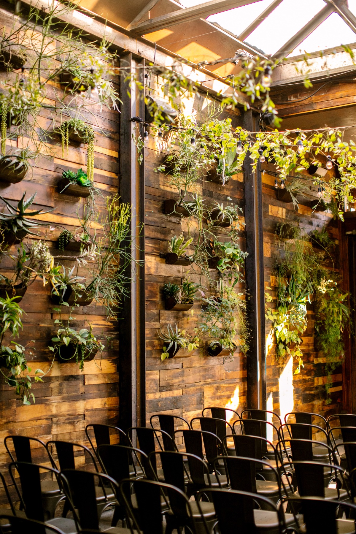 wedding plant wall