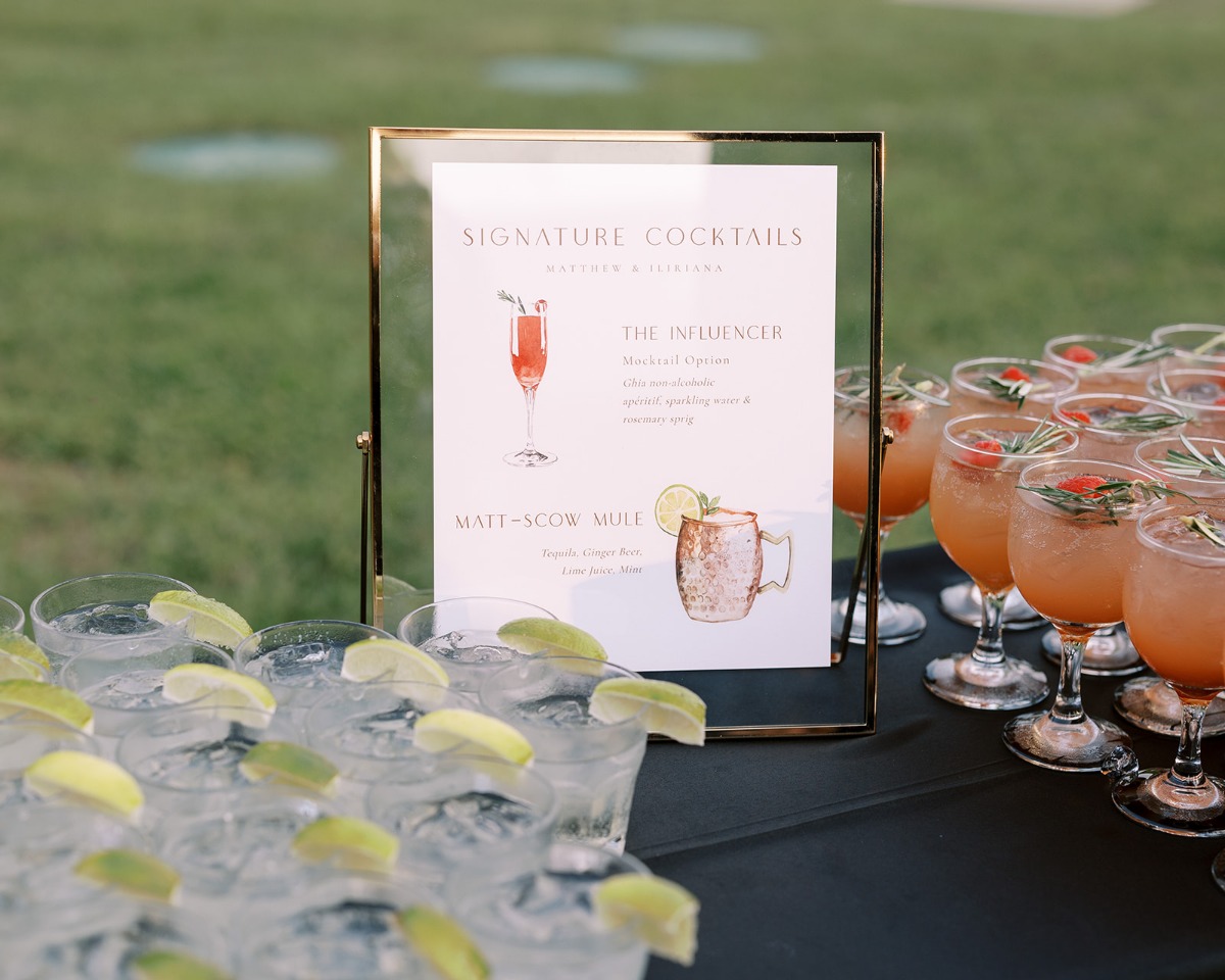 wedding cocktail sign