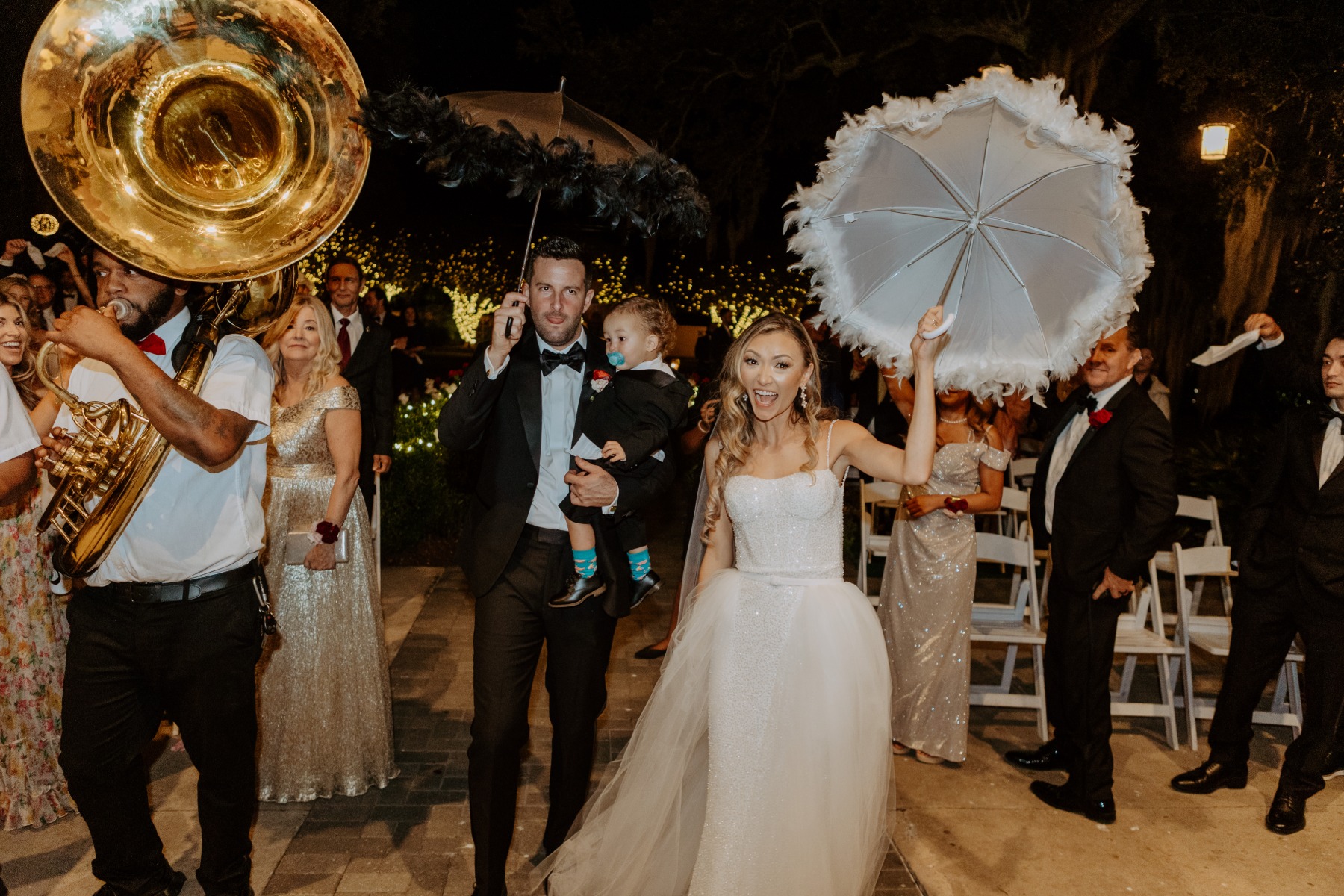 Black Wedding Moment Of The Day: Yes To This Bride and Groom's Wedding  Second Line In New Orleans