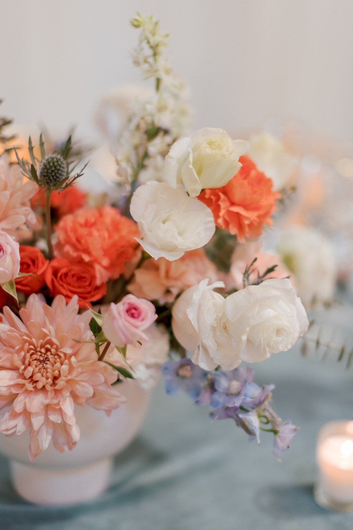 Pastel wedding bouquet 