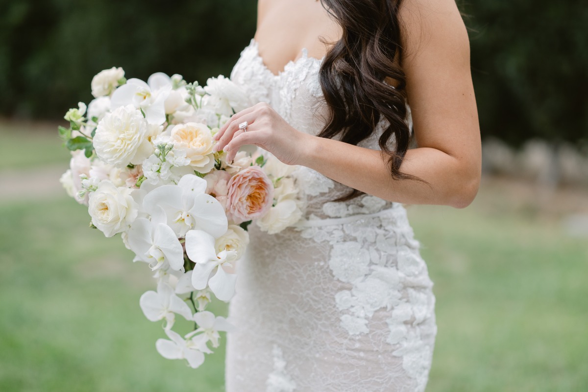 Gorgeous orchid bridal bouquet