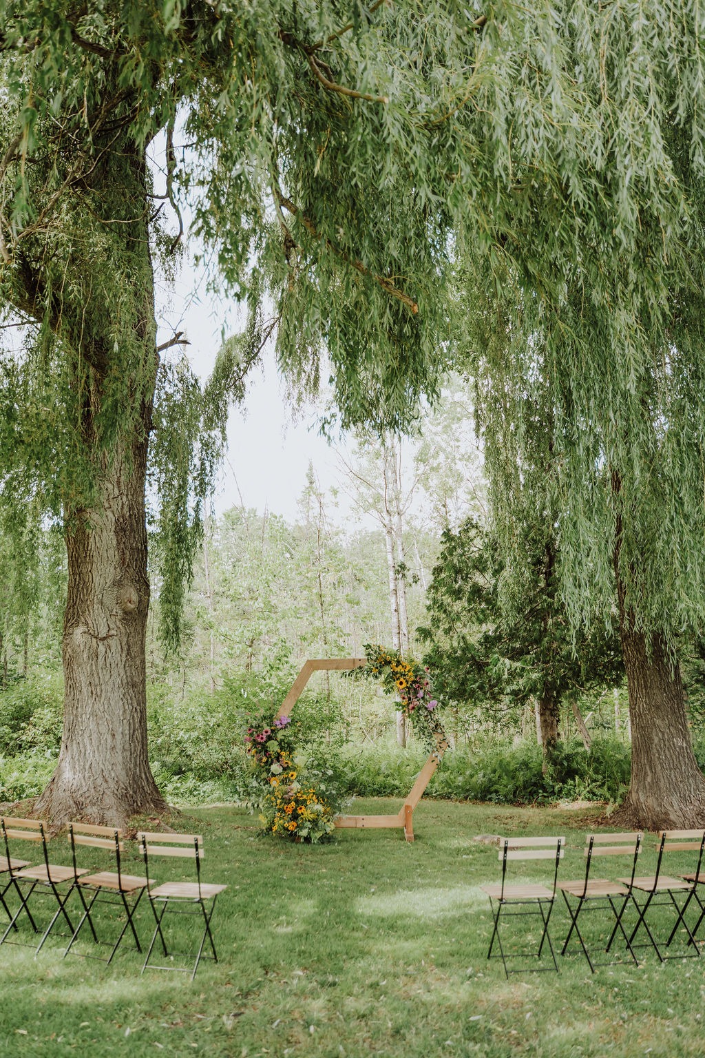 wildflower ceremony arch