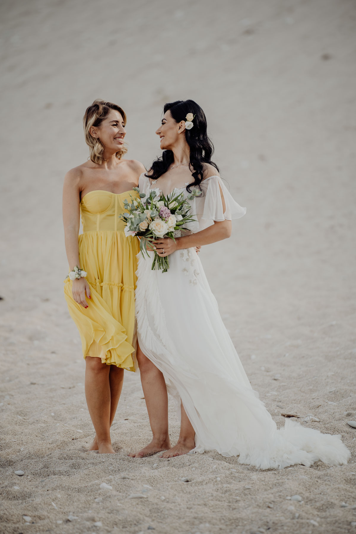 yellow bridesmaid dress