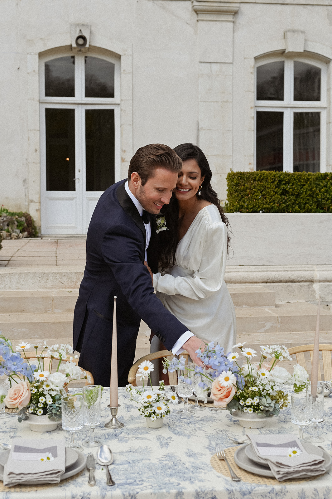 navy blue wedding suit