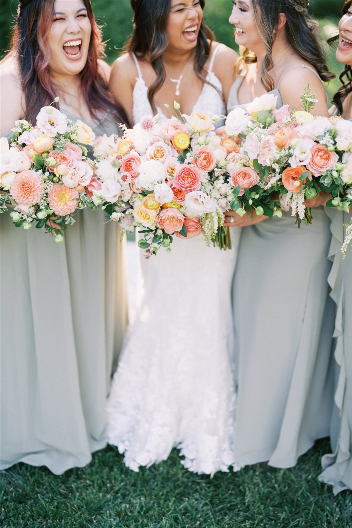 grey bridesmaid dresses