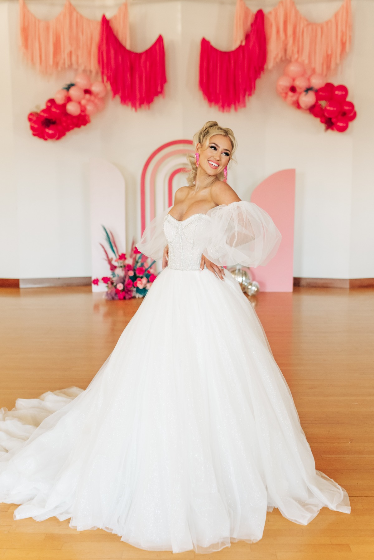 Barbie-inspired wedding dress