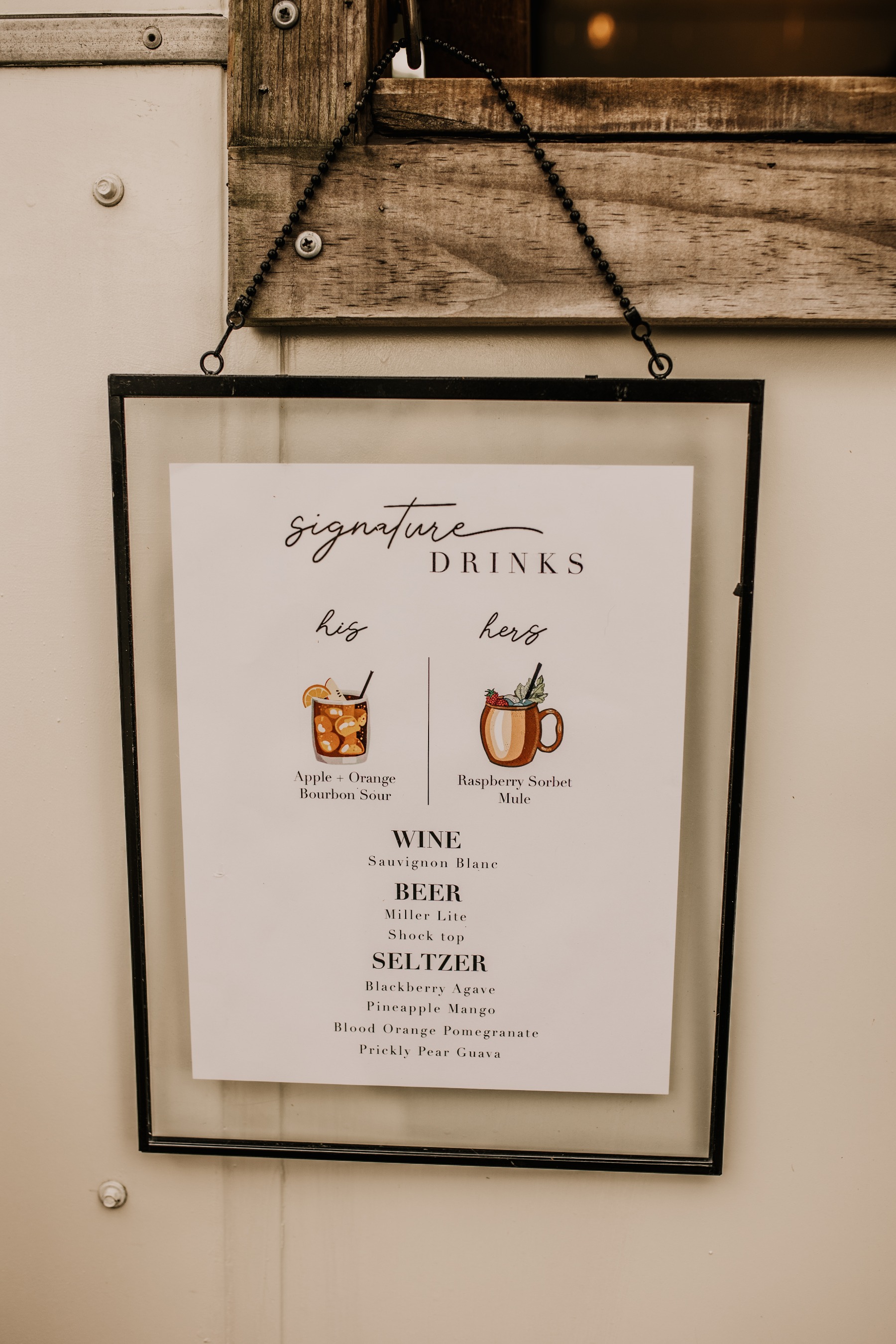 custom cocktail bar sign