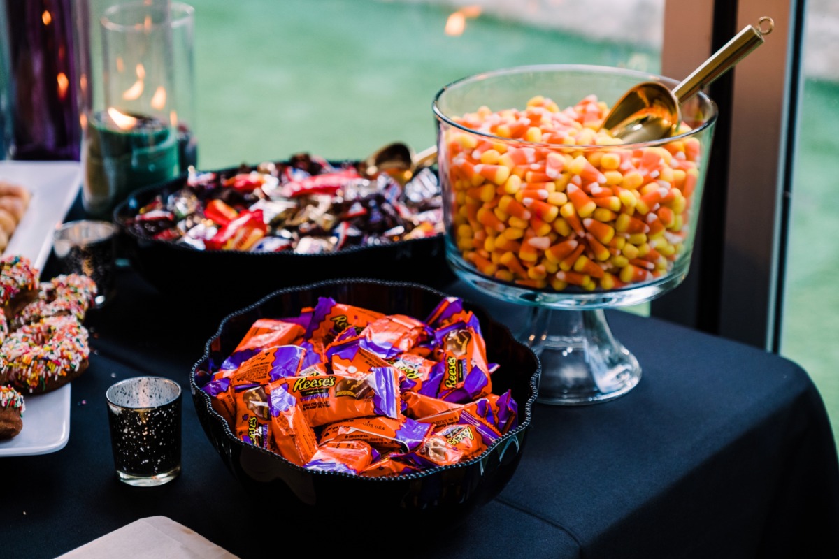 Halloween candy for wedding