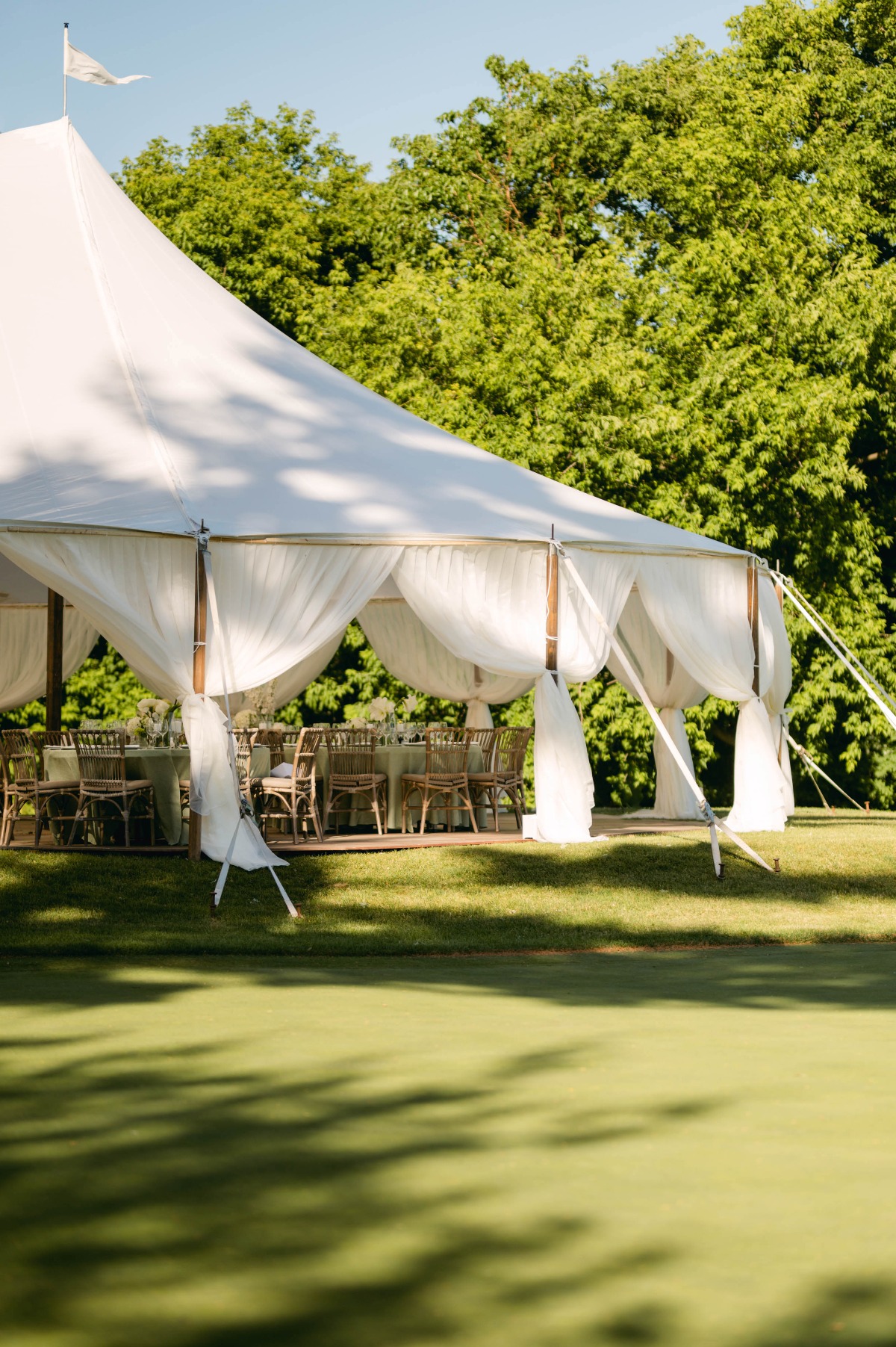 Sailcloth wedding tent