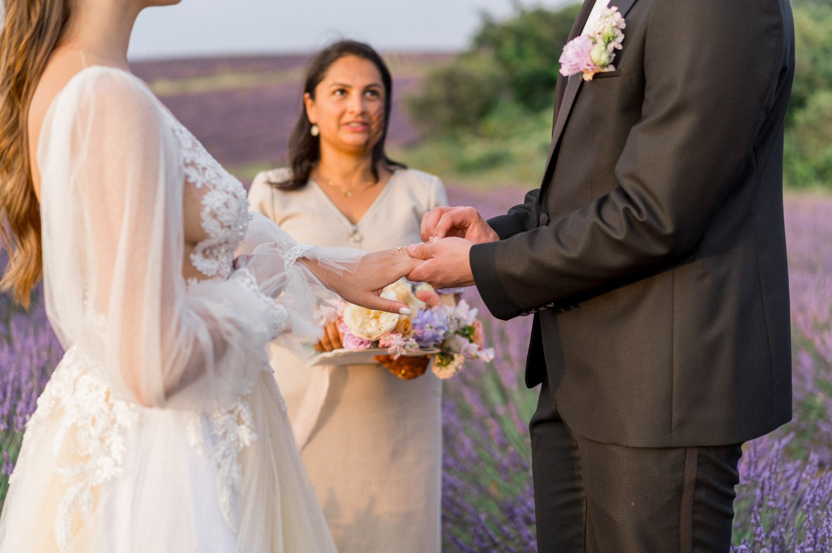 lavender field wedding ceremony 