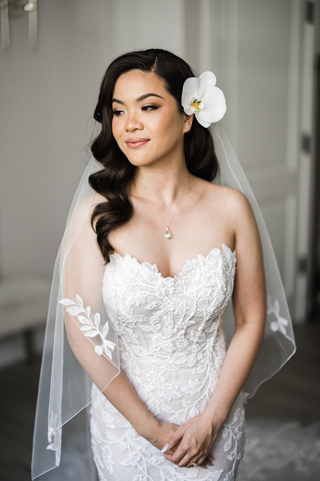 fresh flower hairpiece