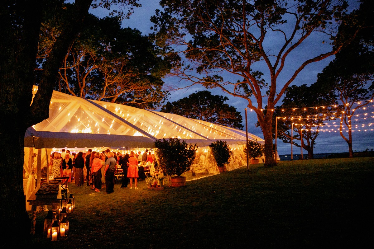 clear reception tent 