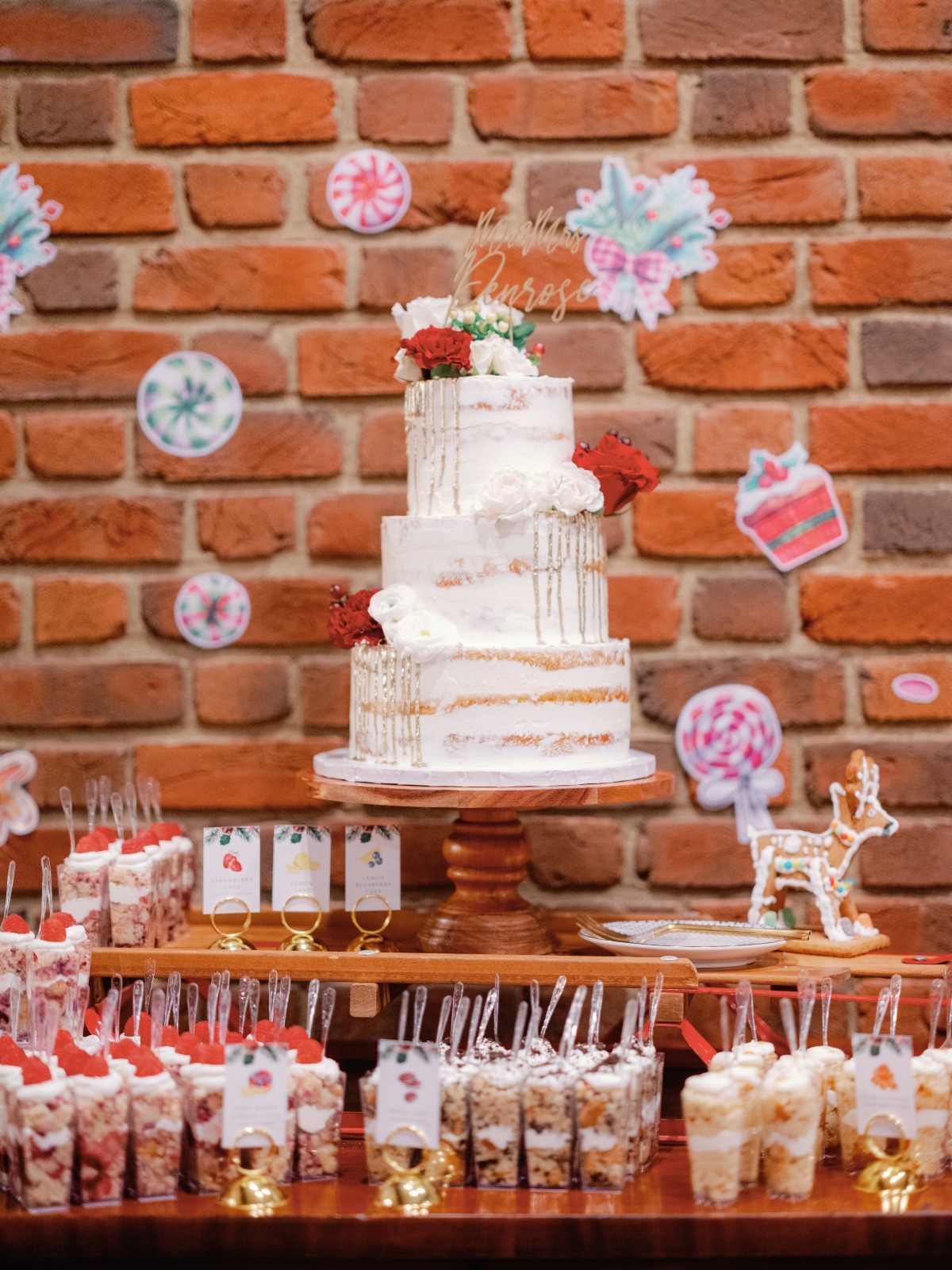 bite-size dessert table