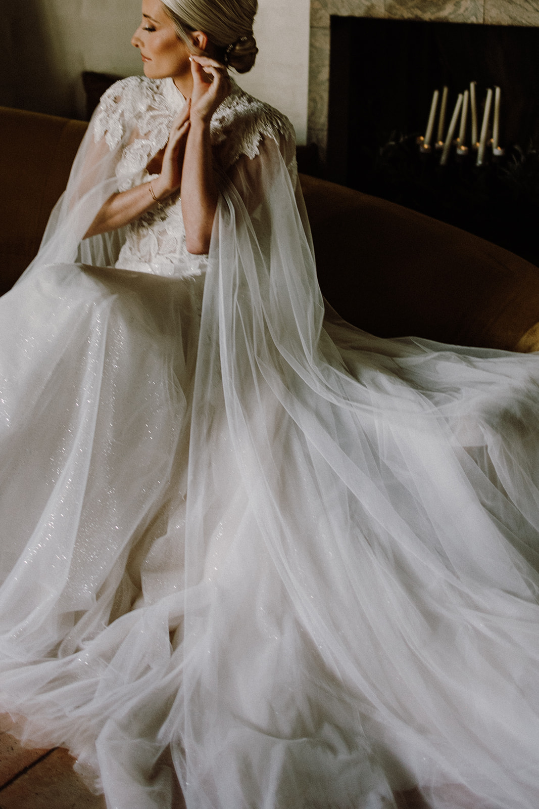 lace bodice bridal gown