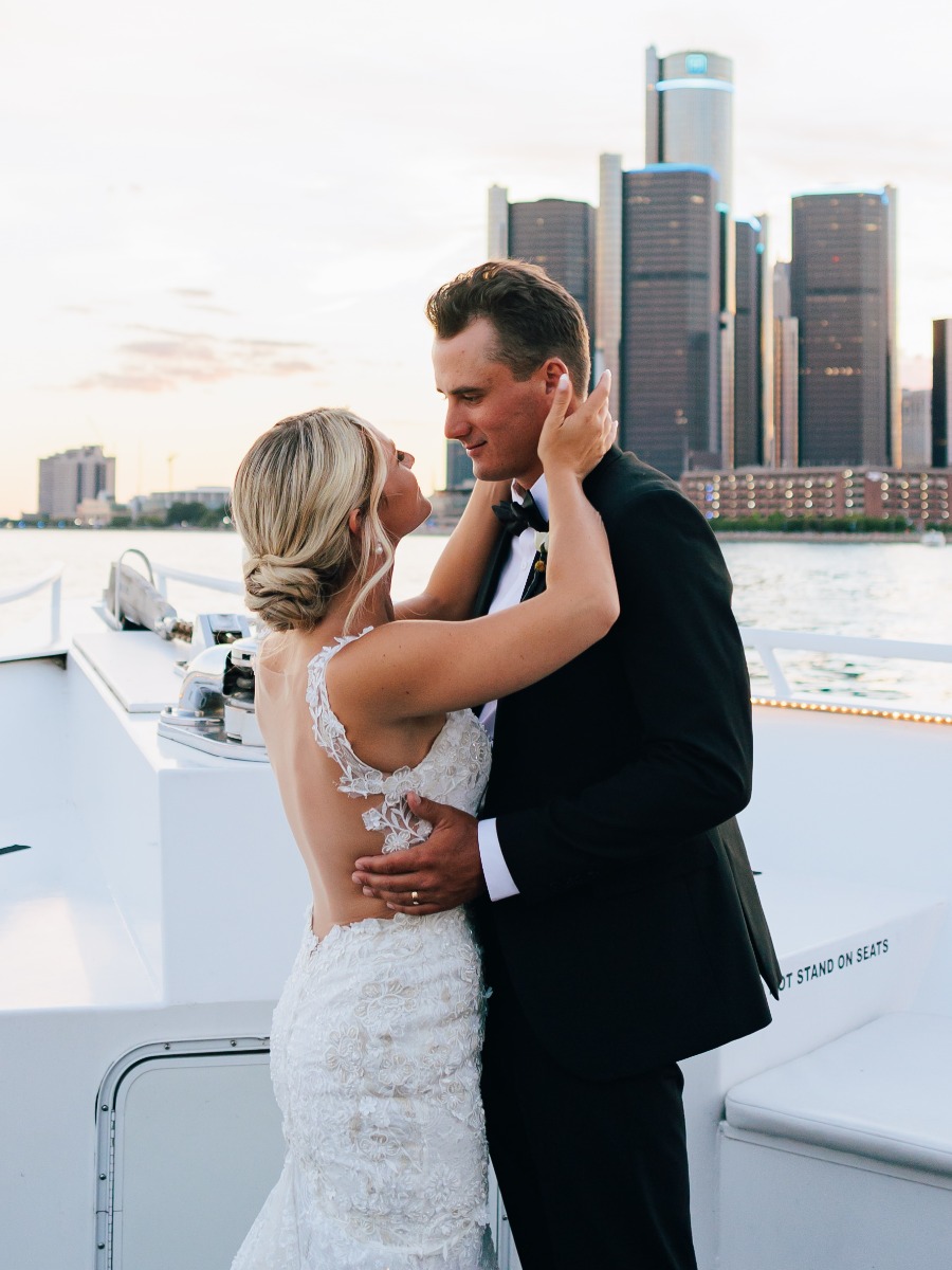 A wedding on a yacht? Yes, please! Where do we RSVP?