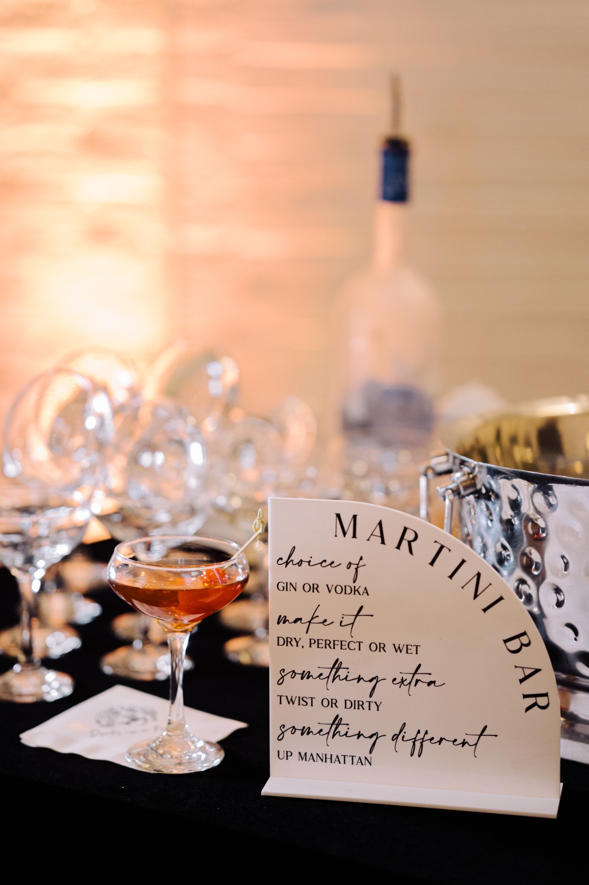 wedding martini bar