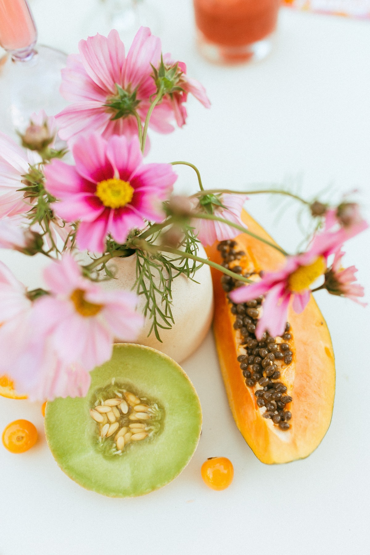 citrus-inspired wedding centerpieces