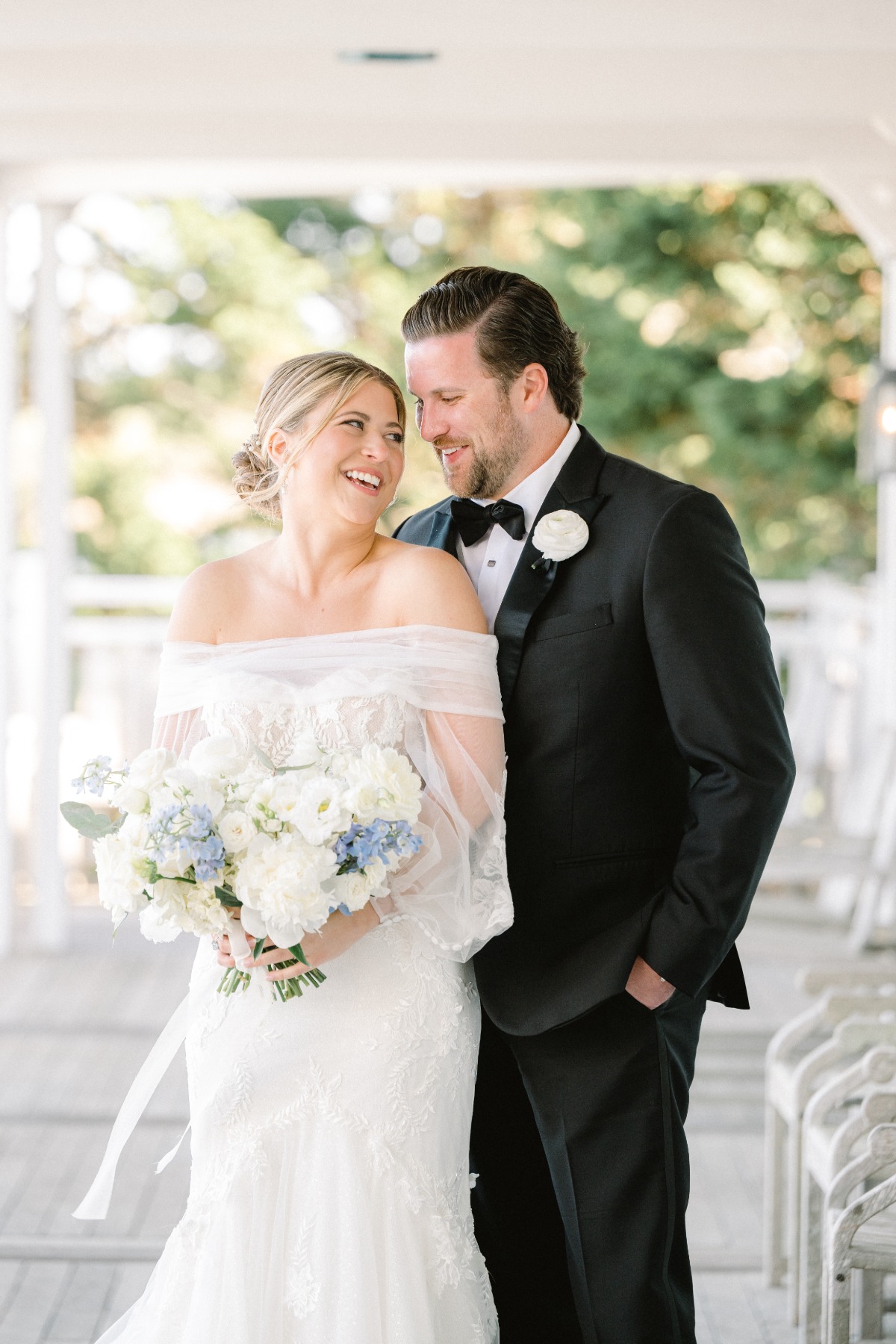 Sentimental destination ceremony at Cape Cod coastal venue