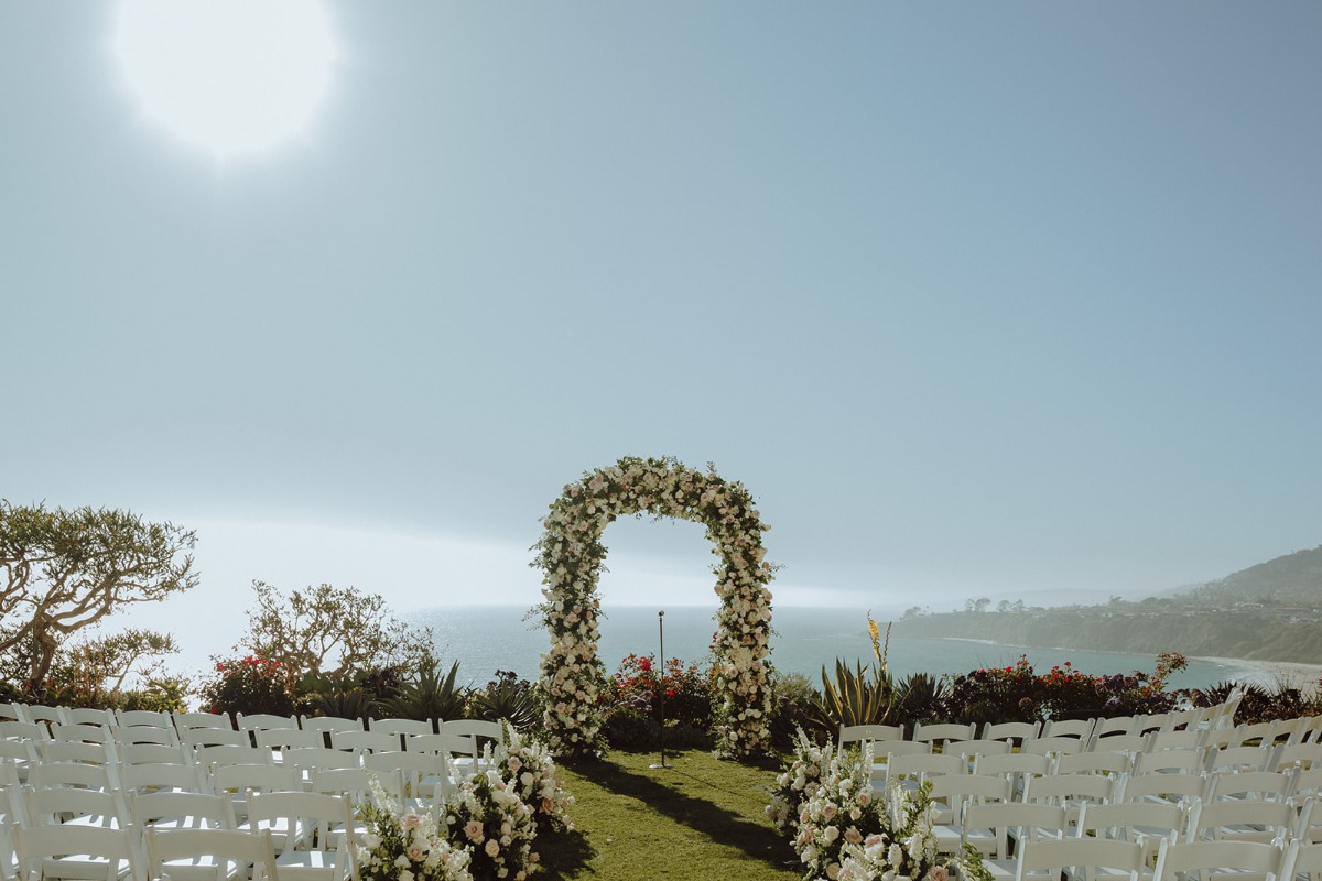 coastal California wedding ceremony