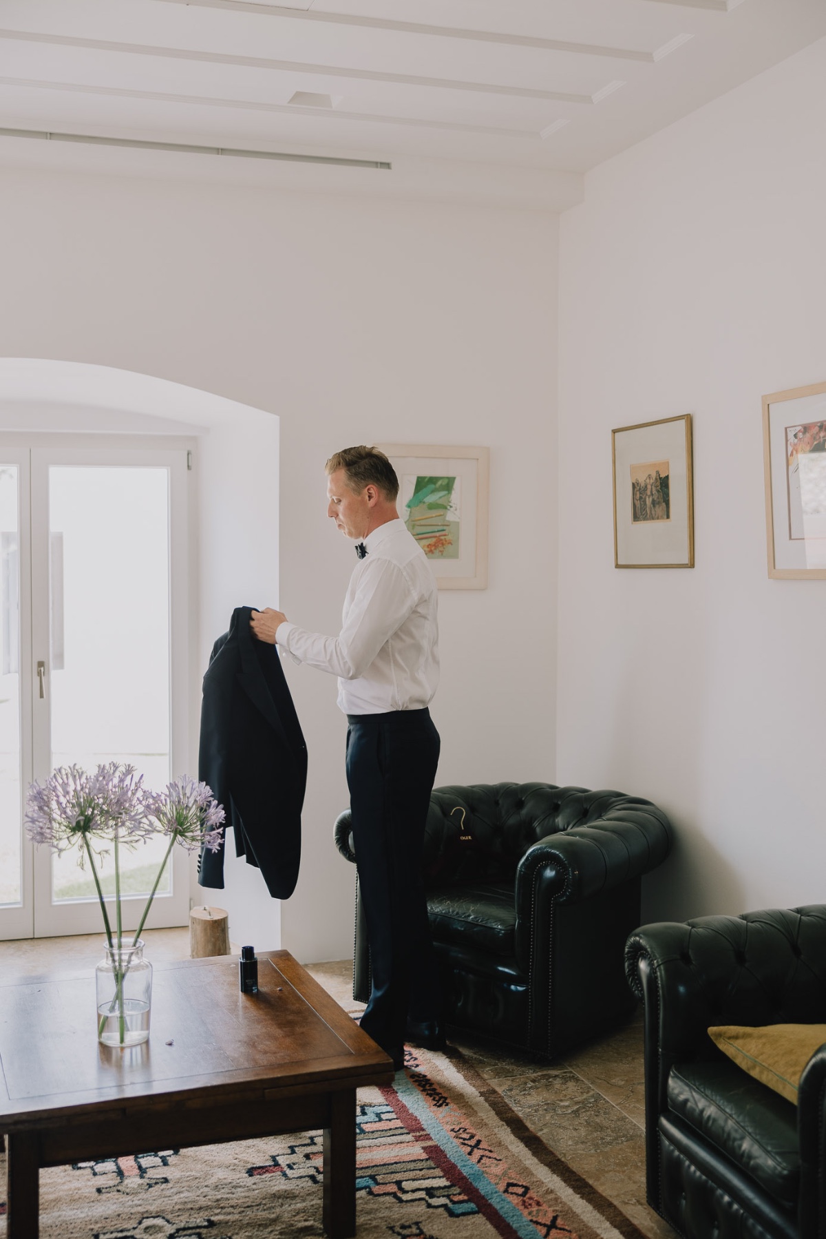 classic black suit