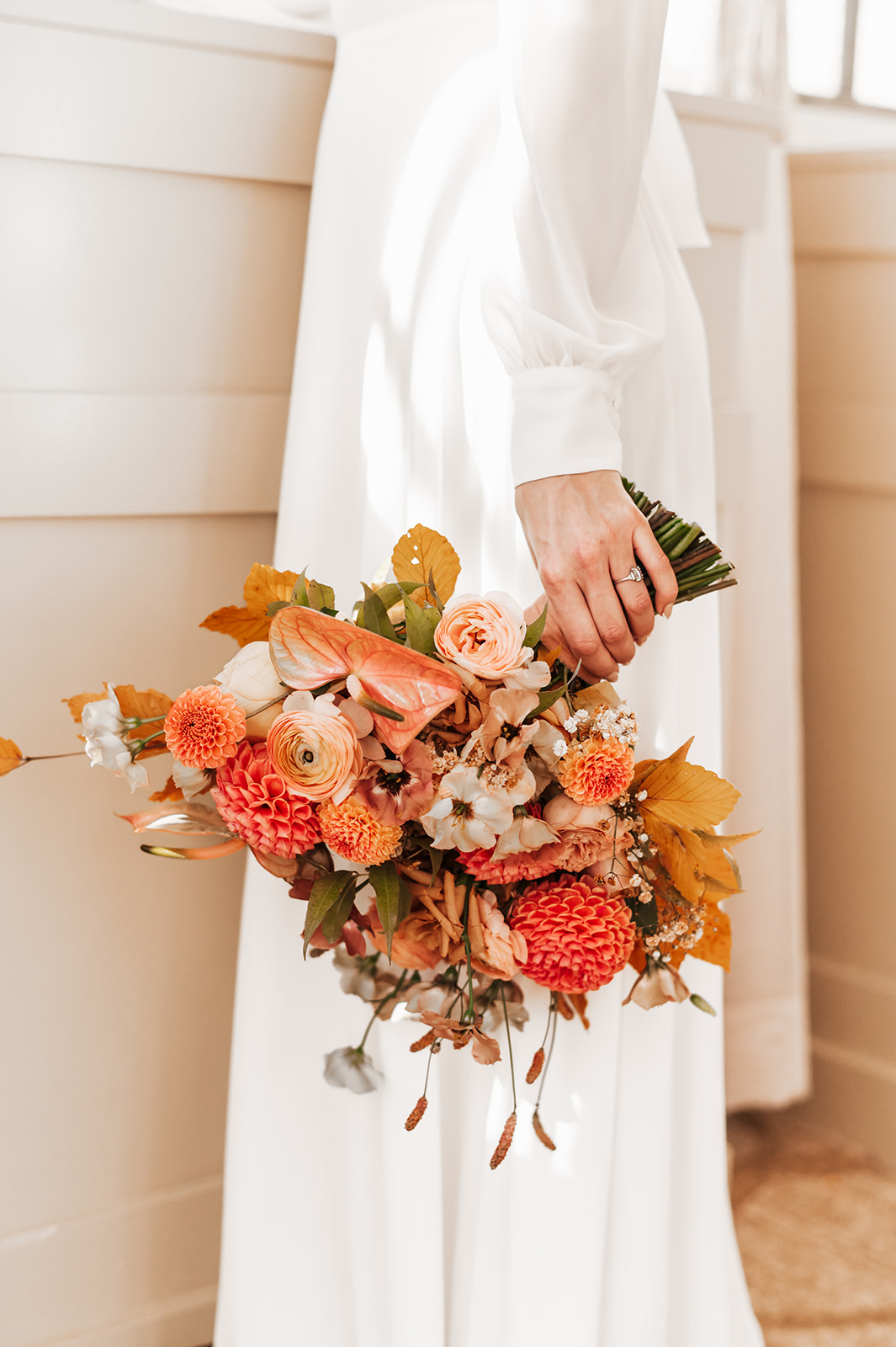 autumn wildflower bouquet