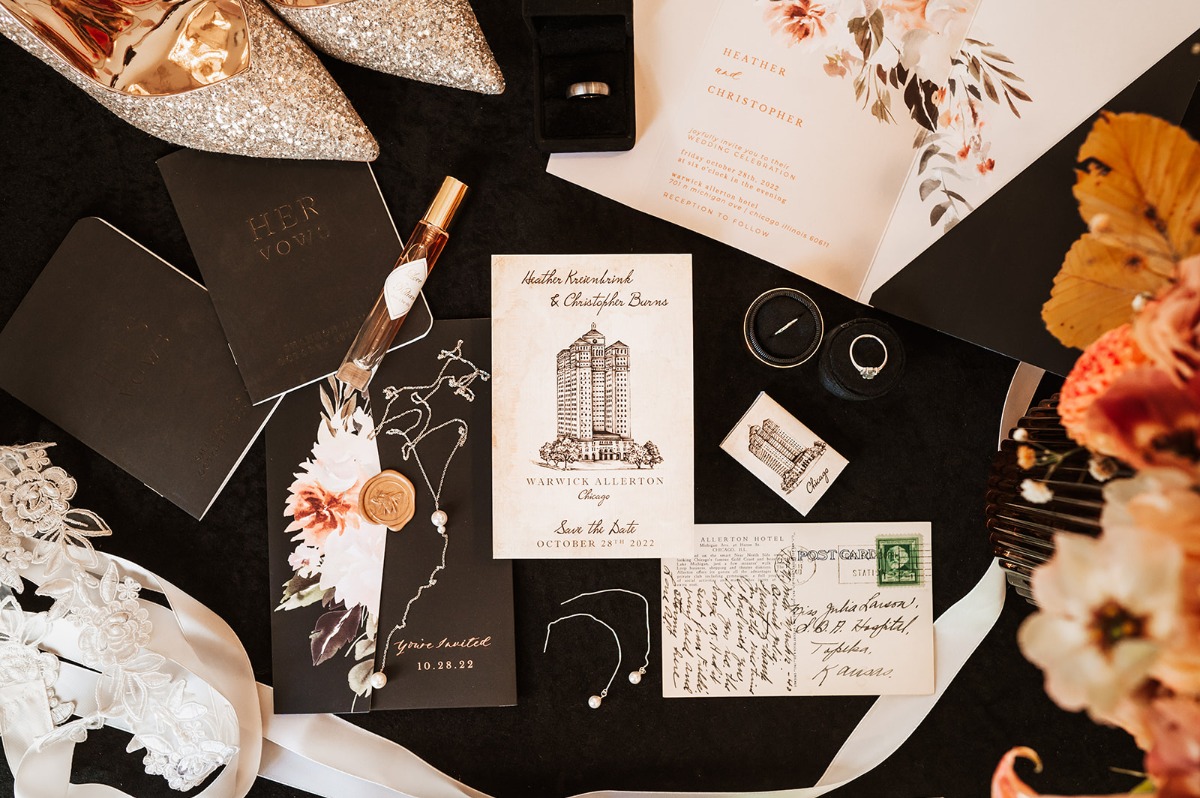 custom venue wedding invitations